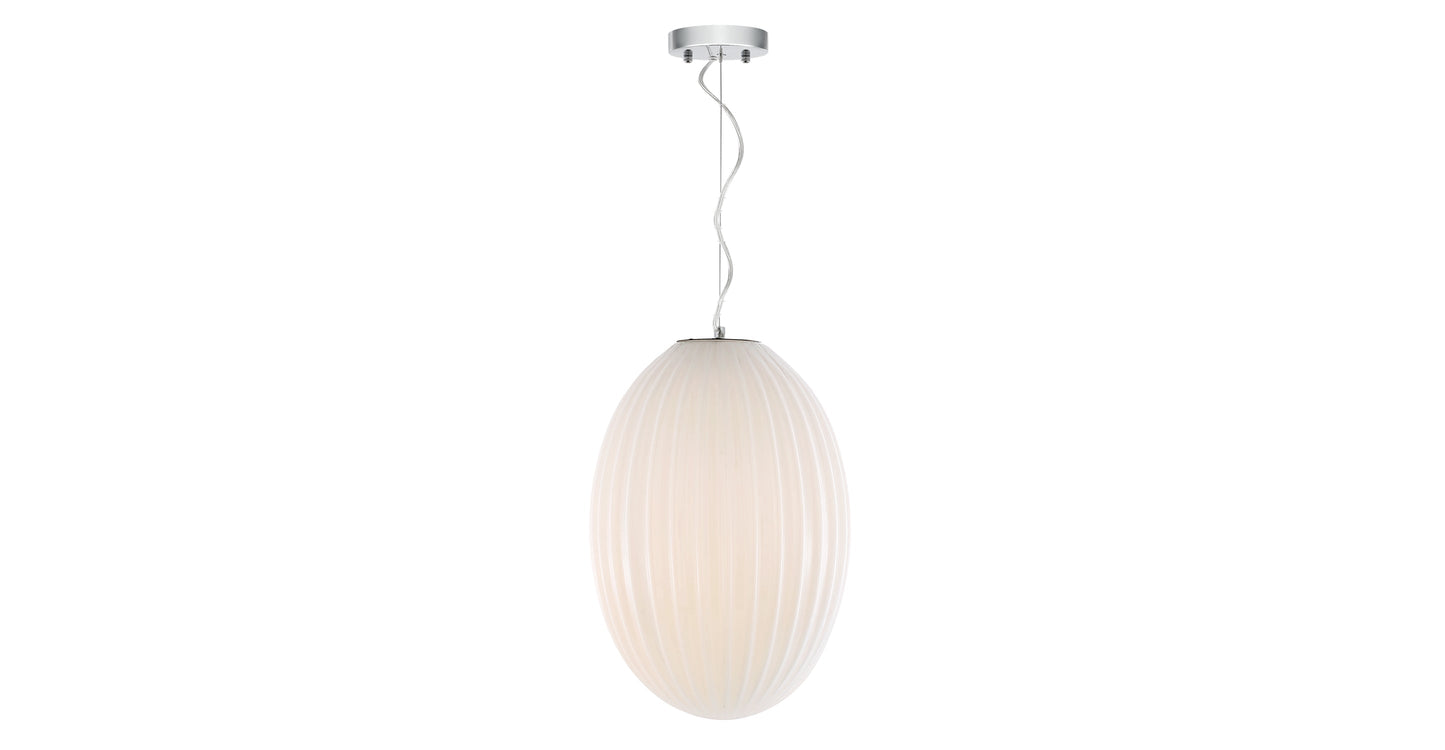 Lampada a sospensione in vetro Opal 12