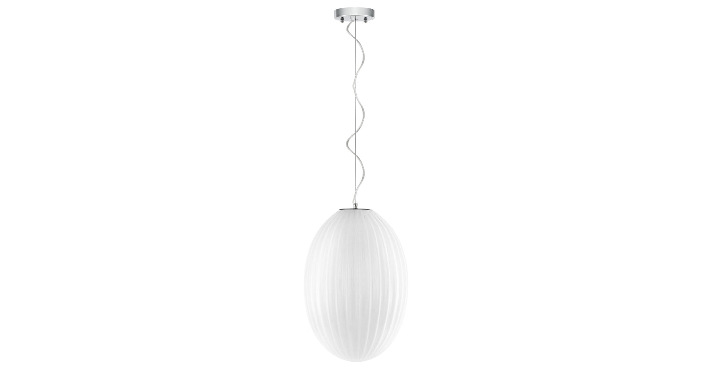 Lampada a sospensione in vetro Opal 12