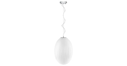 Lampada a sospensione in vetro Opal 12