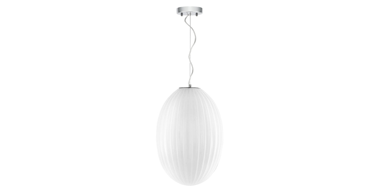 Lampada a sospensione in vetro Opal 12