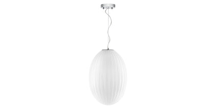 Lampada a sospensione in vetro Opal 12