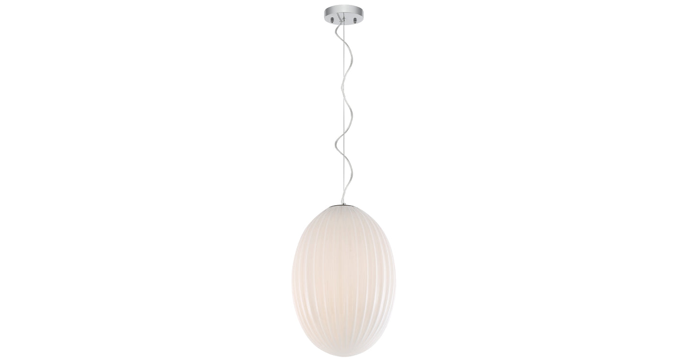 Lampada a sospensione in vetro Opal 12