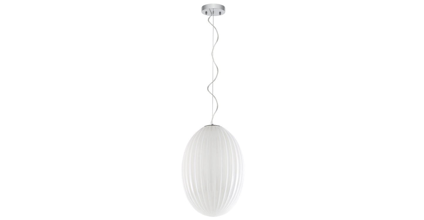 Lampada a sospensione in vetro Opal 12