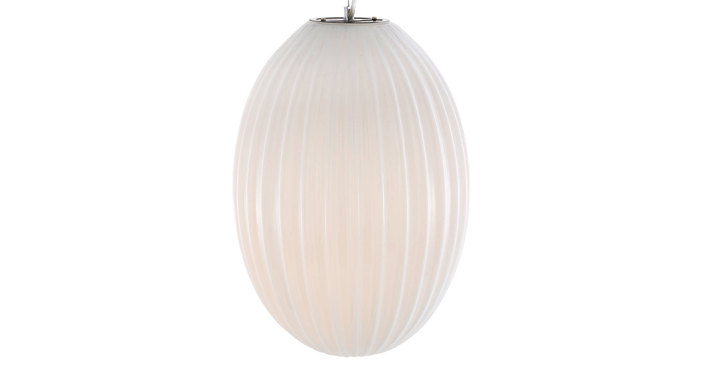 Lampada a sospensione in vetro Opal 12