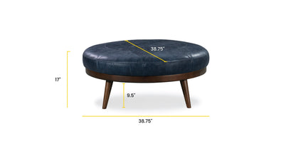 Pouf in pelle Gio